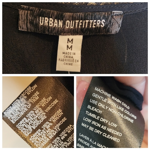 NWT Urban Outfitters Black Lace Romper Viscose Size Medium. - Picture 5 of 16